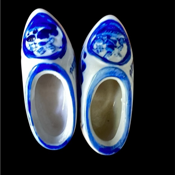 Blue and White Ceramic Clogs - Picture 4 of 5